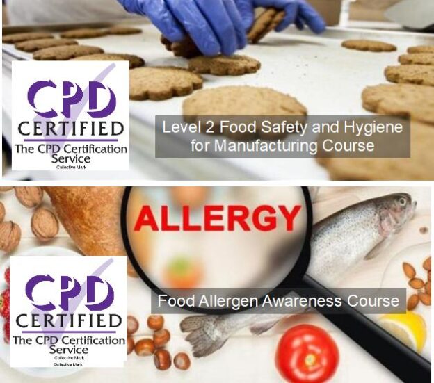 Level 2 Food Safety and Hygiene for Manufacturing - Food Allergen Awareness Course Bundle