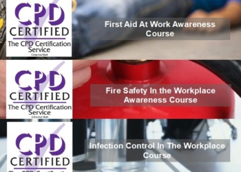First Aid At Work Awareness – Fire Safety In the Workplace Awareness – Infection Control In The Workplace Course Bundle