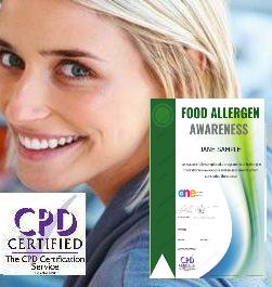 successful completion of the Allergen Awareness course