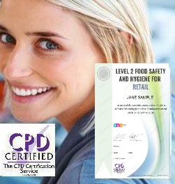 successful completion of the Level 2 Food Safety and Hygiene for retail course